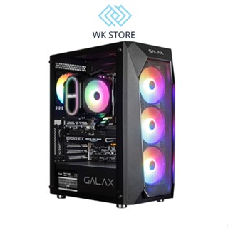 Vỏ case máy tính GALAX REVOLUTION-05 Black/White ( REV-05W ) - TẶNG KÈM 4 FAN RGB (MID TOWER) - Chính hãng BH 12T