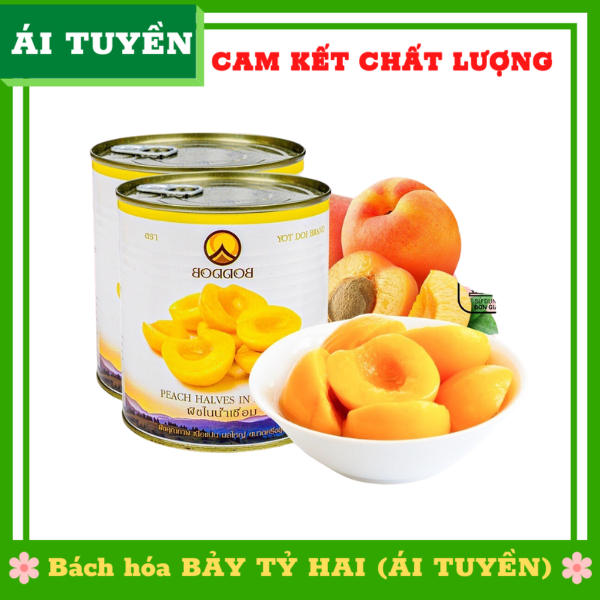 Quả Đào Ngâm Boddob Lon 820gr