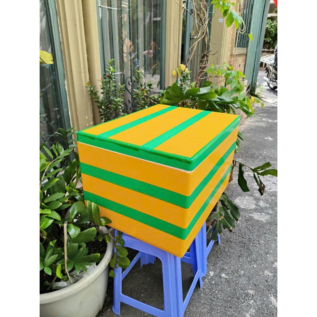 Thùng xốp giữ nhiệt 60cmx45cmx38cm đa năng đựng đá hải sản hoa quả đựng đồ trồng cây nuôi cá [hộp xố