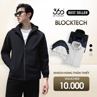 [TẶNG VOUCHER 50K] Áo khoác gió nam khóa kéo mượt mà, BLOCKTECH 2 lớp 360 Boutique áo dù cao cấp, chống nước - AKGTK501