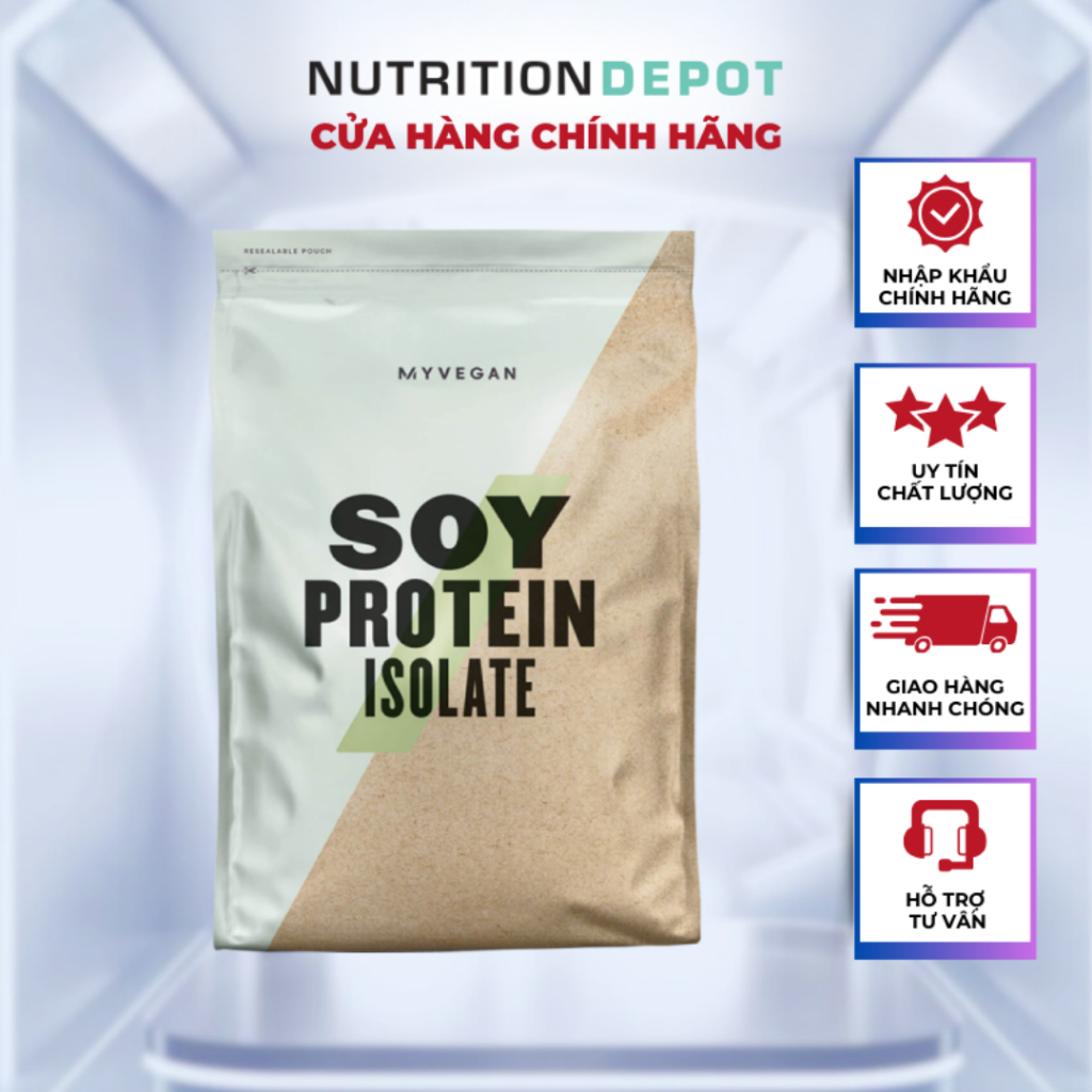 Bột Soy Protein Isolate Myprotein - Sữa bổ sung đạm từ đậu nành (túi 1kg) - Nutrition Depot Vietnam