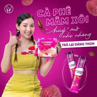 Cà Phê Mâm Xôi Giảm Cân Raspberry Coffee Chính Hãng, Hộp 15 Gói
