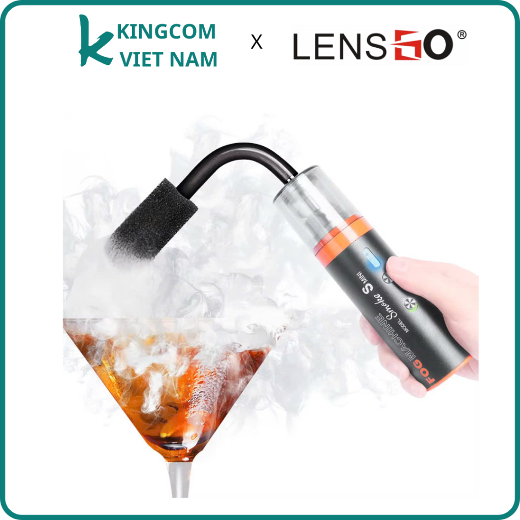 LENSGO Smoke S MINI 15W Hand-Held Fog Machine - Máy Tạo Khói Cầm Tay Mini Cho Làm Phim - Hàng Chính 