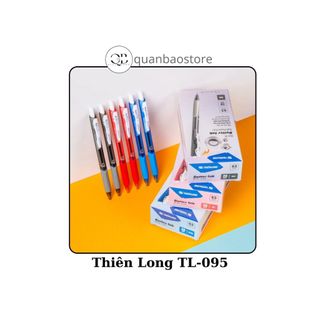  Bút bi bấm Thiên Long TL-095 mực xanh đỏ đen. Thiết kế hiện đại zắc kẹp tiện dụng. 