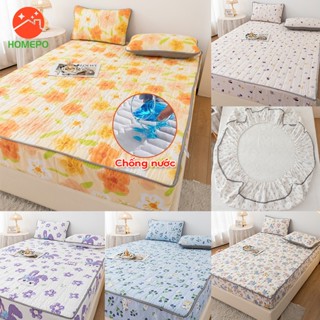  Ga trải giường chống thấm Bộ ga chống nước Vỏ Nắp nệm không thấm nước tấm trang bị màu trơn tấm đơn giản đầy đủ giường 