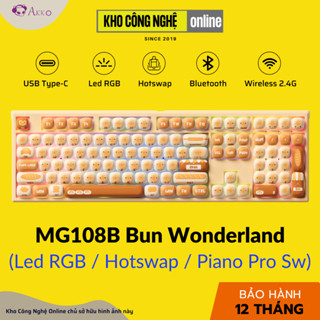 Bàn phím MonsGeek MG108B Bun Wonderland (RGB / Hotswap / Piano Pro SW/ Multi-mode)
