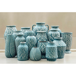  Bình hoa gốm decor cắm hoa Bát Tràng dùng trang trí decor studio phòng khách văn phòng 