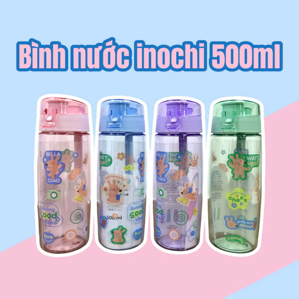 [GIFT] Bình nước thể thao Inochi 500ml