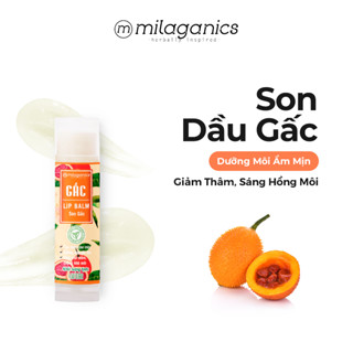 Son gấc dưỡng môi MILAGANICS giảm thâm môi, dưỡng ẩm làm sáng hồng, mềm môi chính hãng 4.5g