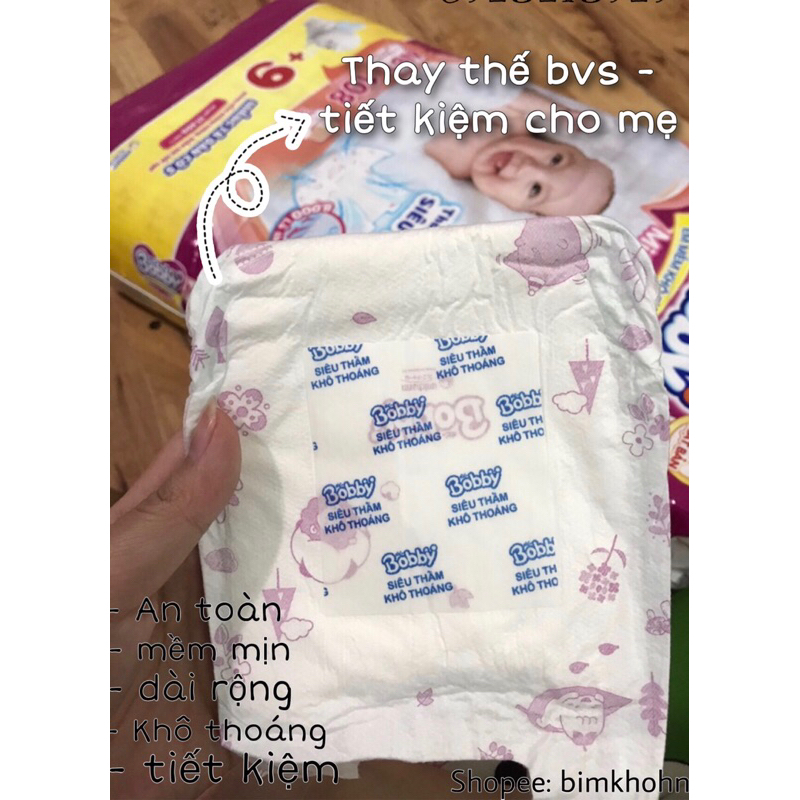 [Tách lẻ 5 miếng] miếng lót sơ sinh Bobby Newborn 1