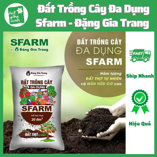 Đất dinh dưỡng Sfarm trồng rau, cây ăn quả, hoa (20dm3)