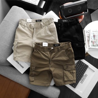 Quần short túi hộp nam form trẻ trung - vải kaki co giãn kết hợp lưng thun - SHORTTH270