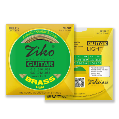 Dây Đàn Guitar Aucoustic Ziko Vàng A2