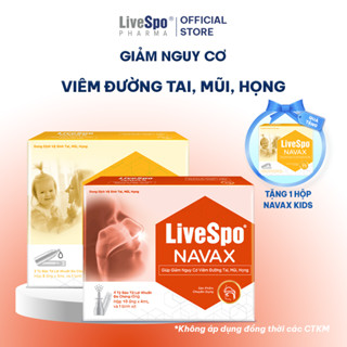 Combo 1 Xịt mũi, họng Navax chuyên dụng (10 ống)  -1 Nhỏ mũi, họng Navax sơ sinh (5 ống)