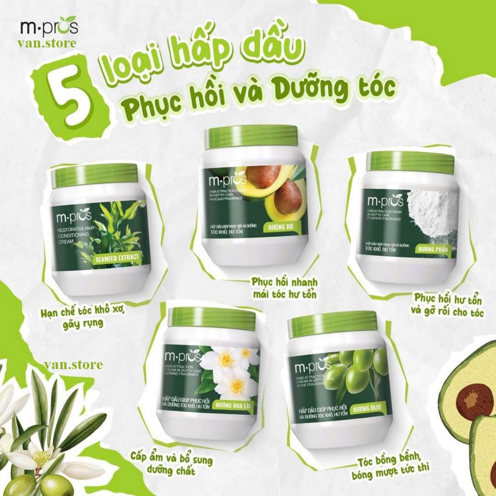 Hấp Dầu Ủ Tóc M.PROS 500ml - Phục Hồi & Dưỡng Tóc M.Pros