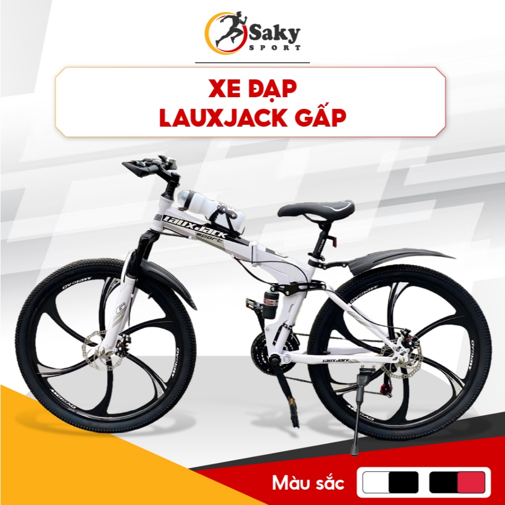 [Hàng Chính Hãng]Xe đạp leo núi Laux Jack gấp 26inch tốc độ thay đổi, gấp gọn, hấp thụ sốc,phanh đĩa