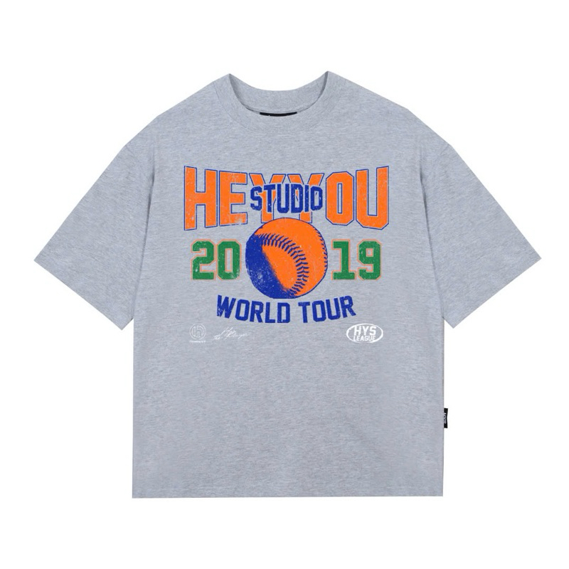 Áo thun xám tee heyyou