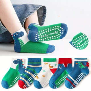 Set 10 đôi tất vớ chống trượt cho bé trai và bé gái từ 1-3 tuổi in hoạ tiết hoạt hình dễ thương