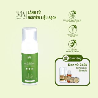 Sữa Rửa Mặt Tạo Bọt Mộc An Chiết Xuất Nghệ Trắng Tảo Biển, Giúp Sáng Da Giảm Mụn 150g