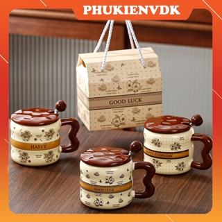  Cốc Uống Nước Cao Cấp Ly Cốc Sứ Văn Phòng Cốc Cà Phê Hình Hoa Nghệ Thuật Cổ Điển Kèm Hộp Quà Tặng 