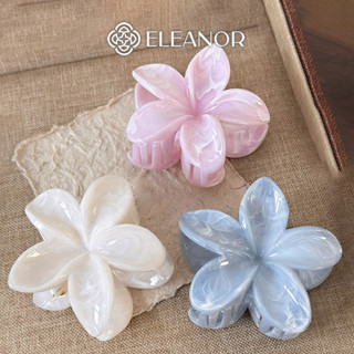 Kẹp tóc nữ càng cua Eleanor Accessories hình hoa sứ nhiều màu kẹp tóc basic phụ kiện tóc 8335