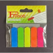 Đánh dấu ký 5 màu nhựa - giấy Pronoti - Giấy tích ký