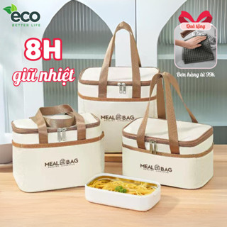  Túi giữ nhiệt đựng hộp cơm văn phòng vải oxford chống thấm nước Túi đựng thực phẩm tiện lợi 