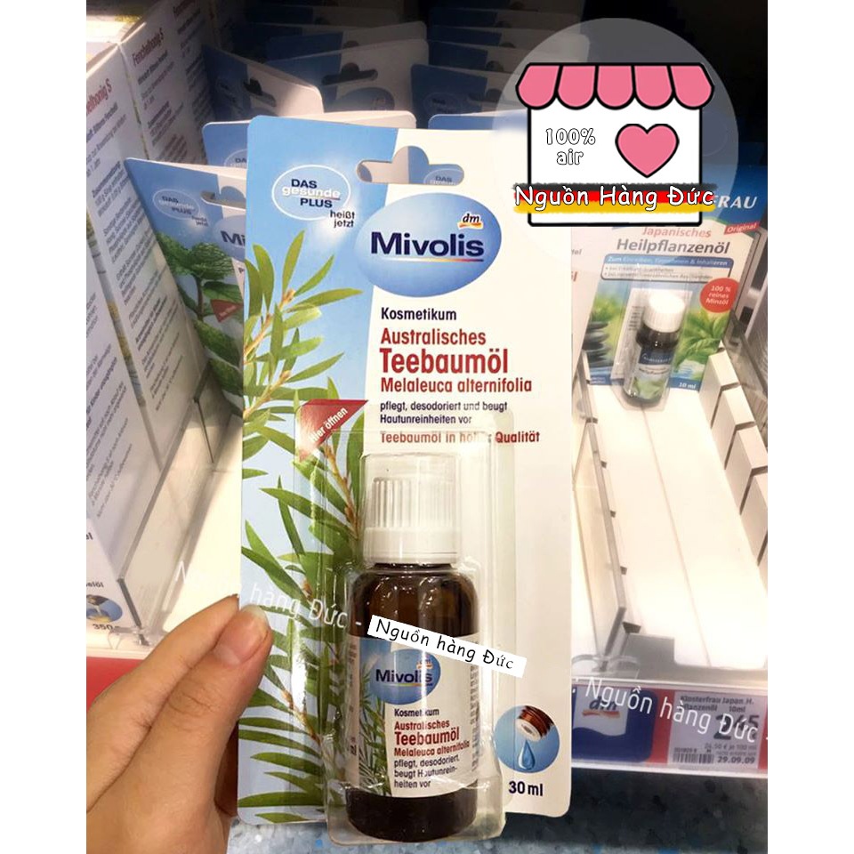 Tinh dầu tràm trà Đức Mivolis làm đẹp da - Nguồn hàng Đức