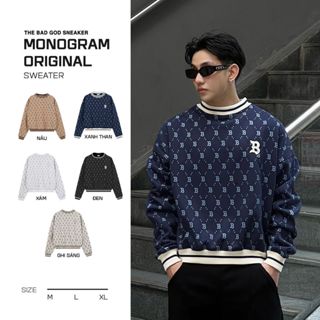 Áo Sweater The Bad God Monogram Original chất nỉ nhung thu đông phong cách