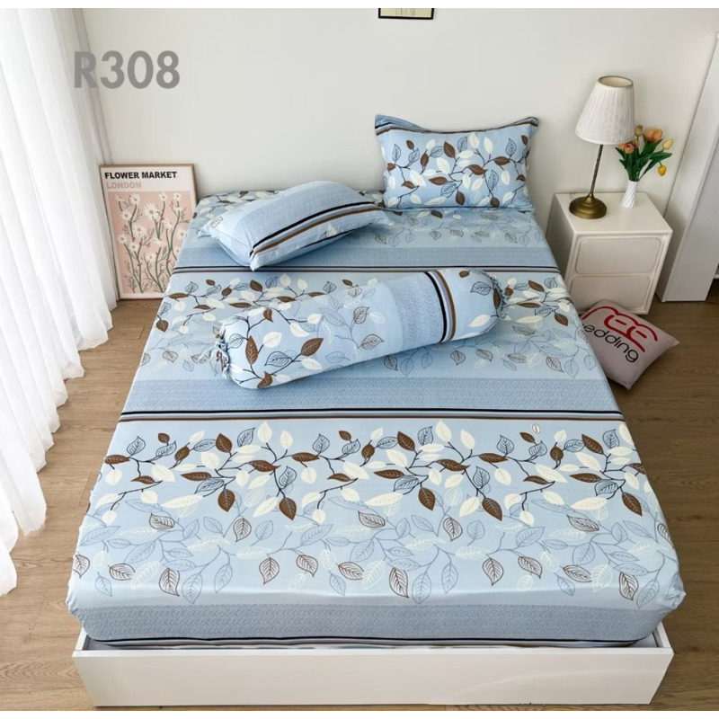 BỘ GA GIƯỜNG NỆM DÀY 3-30CM THUN LẠNH 4 MÓN [gồm :ga và vỏ gối ](xem mô tả)