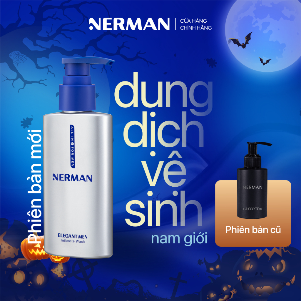 Dung dịch vệ sinh nam giới Nerman Elegant Men Nerman hương nước hoa cao cấp 100ml/ chai