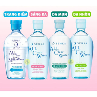 Nước Tẩy Trang Senka All Clear Water 230ml - Cho Da Dầu Mụn, Da Khô