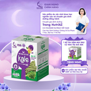 Mì Ăn Dặm Cải Kale NutriAZ Cao Cấp Rau Tươi Cho Bé Ăn Dặm Từ 6 Tháng Bổ Sung Vitamin Và Chất Xơ 120g