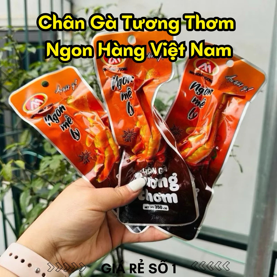 Bịch 60 Chân gà tương thơm, chân gà cay, chân gà 3 miền Việt Nam chất lượng cao