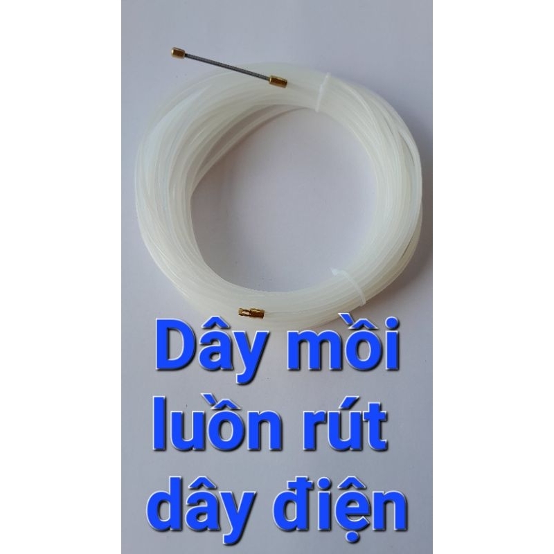 Dây mồi luồn dây điện âm tường qua ống ghen chôn sẵn 5M- 10M- 15M- 20M