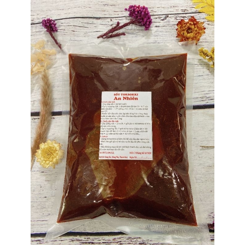 Sốt tokbokki An Nhiên Food túi 1kg