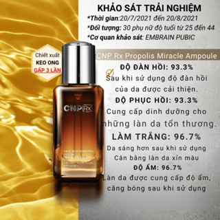Gói Tinh chất keo ong CNP Rx tái tạo, phục hồi và trẻ hóa da - Rejuvenating Propolis Miracle Ampule Serum
