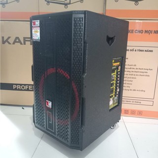 Loa Kéo Karaoke BM G-17x ( Lưới Đen ) Bass 40cm 1600w Tặng 2 Micro UHF Chống Hú SV76