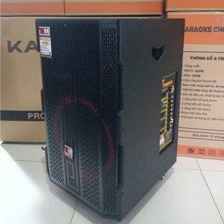Loa Kéo Karaoke BM G-17x ( Lưới Đen ) Bass 40cm 1600w Tặng 2 Micro UHF Chống Hú SV78
