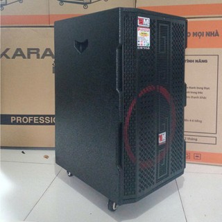 Loa Kéo Karaoke BM G-17x ( Lưới Đen ) Bass 40cm 1600w Tặng 2 Micro UHF Chống Hú SV78