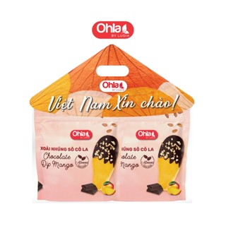 Combo siêu hời 5: xoài nhúng socola hạnh nhân 100g Ohla