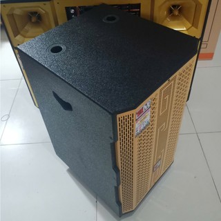 Loa Kéo Karaoke BM G-17x ( Lưới Vàng ) Bass 40cm 1600w Tặng 2 Micro UHF Chống Hú SV71