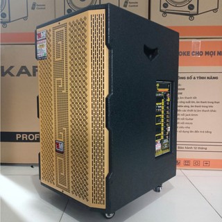 Loa Kéo Karaoke BM G-17x ( Lưới Vàng ) Bass 40cm 1600w Tặng 2 Micro UHF Chống Hú SV71
