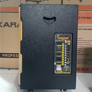 Loa Kéo Karaoke BM G-17x ( Lưới Vàng ) Bass 40cm 1600w Tặng 2 Micro UHF Chống Hú SV71