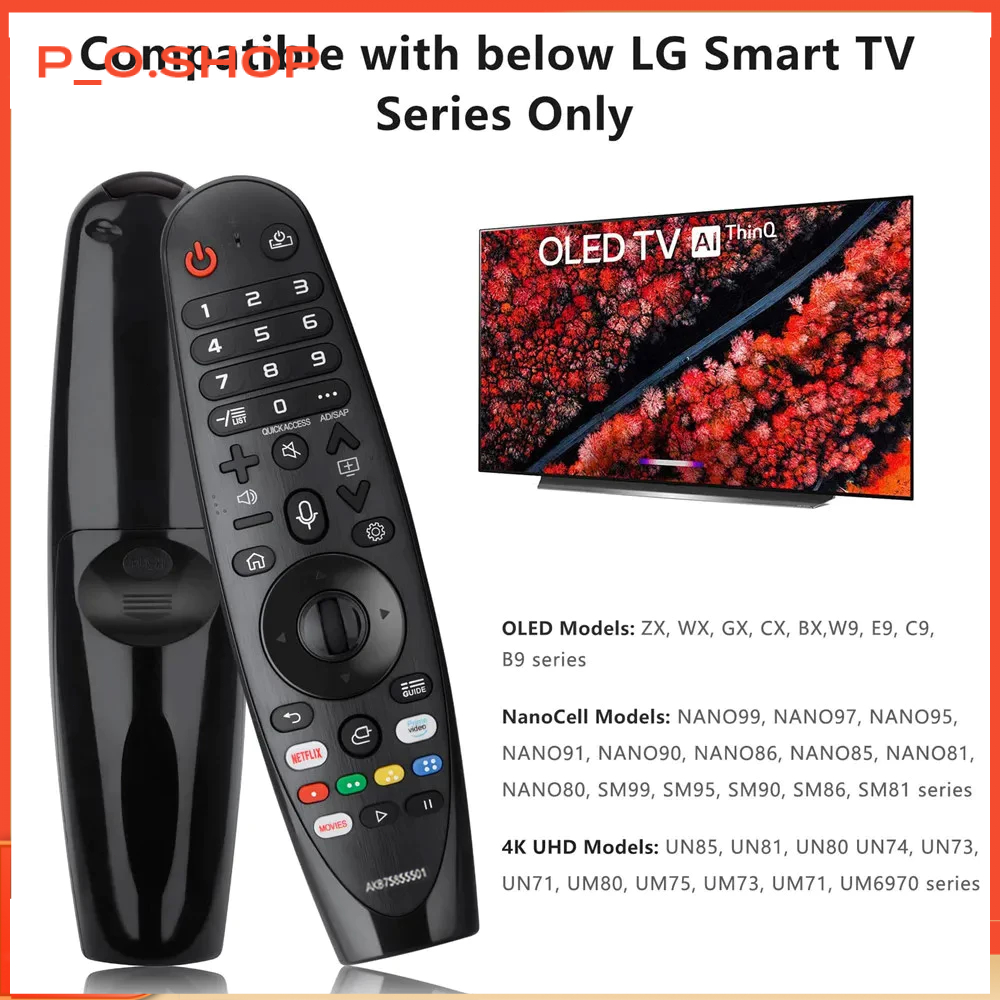 【🔥Rẻ】Điều Khiển Từ Xa Thay Thế AN-MR19BA Cho LG LED TV 4K Smart Ultra HDTV NO Cursor Con Trỏ AKB7585