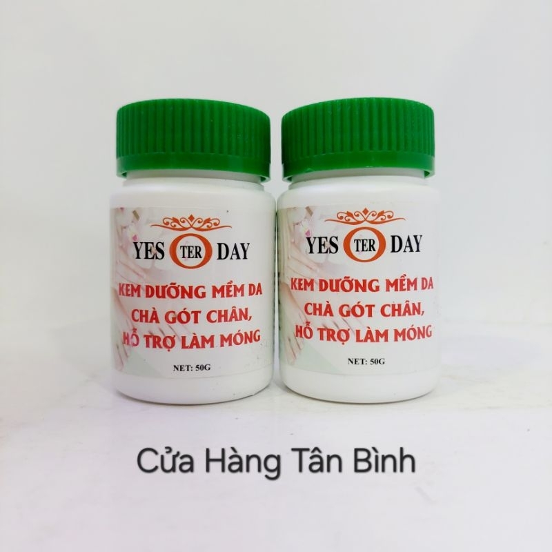 Kem Dưỡng Mềm Da Chà Gót Chân Hỗ Trợ Làm Móng Yesterday - Dạng Hủ 50gr
