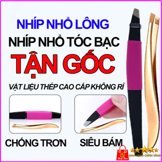  Nhíp cao cấp nhổ râu siêu bám tận gốc không đứt lấy tóc bạc lông nách mi tóc sâu nặn mụn gắp linh phụ kiện 