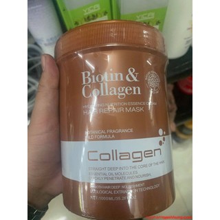 Kem ủ tóc hấp tóc BIOTIN COLLAGEN SALUTING 1000ML