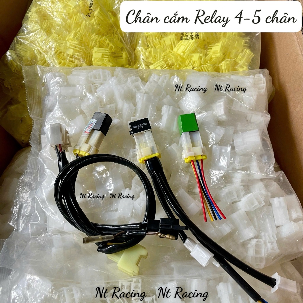 Chân cắm rơ le, giắc cắm rơ le 4, 5 chân bé