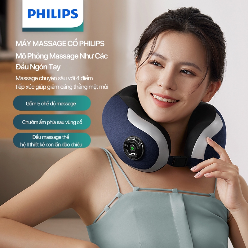 Máy Massage Cổ Vai Gáy PHILIPS 3502-mô phỏng massage như các đầu ngón tay